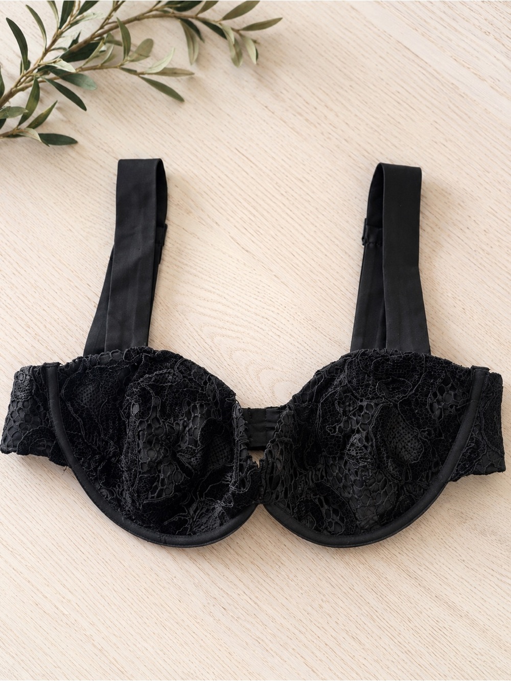 For Love & Lemons Black Lace Underwire Bra
